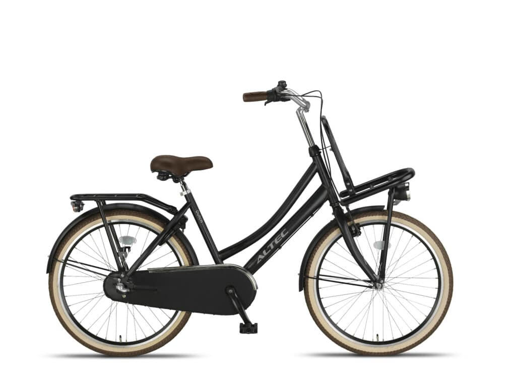 Altec Dutch Dames Transportfiets 24 inch 42 cm Zwart Mat