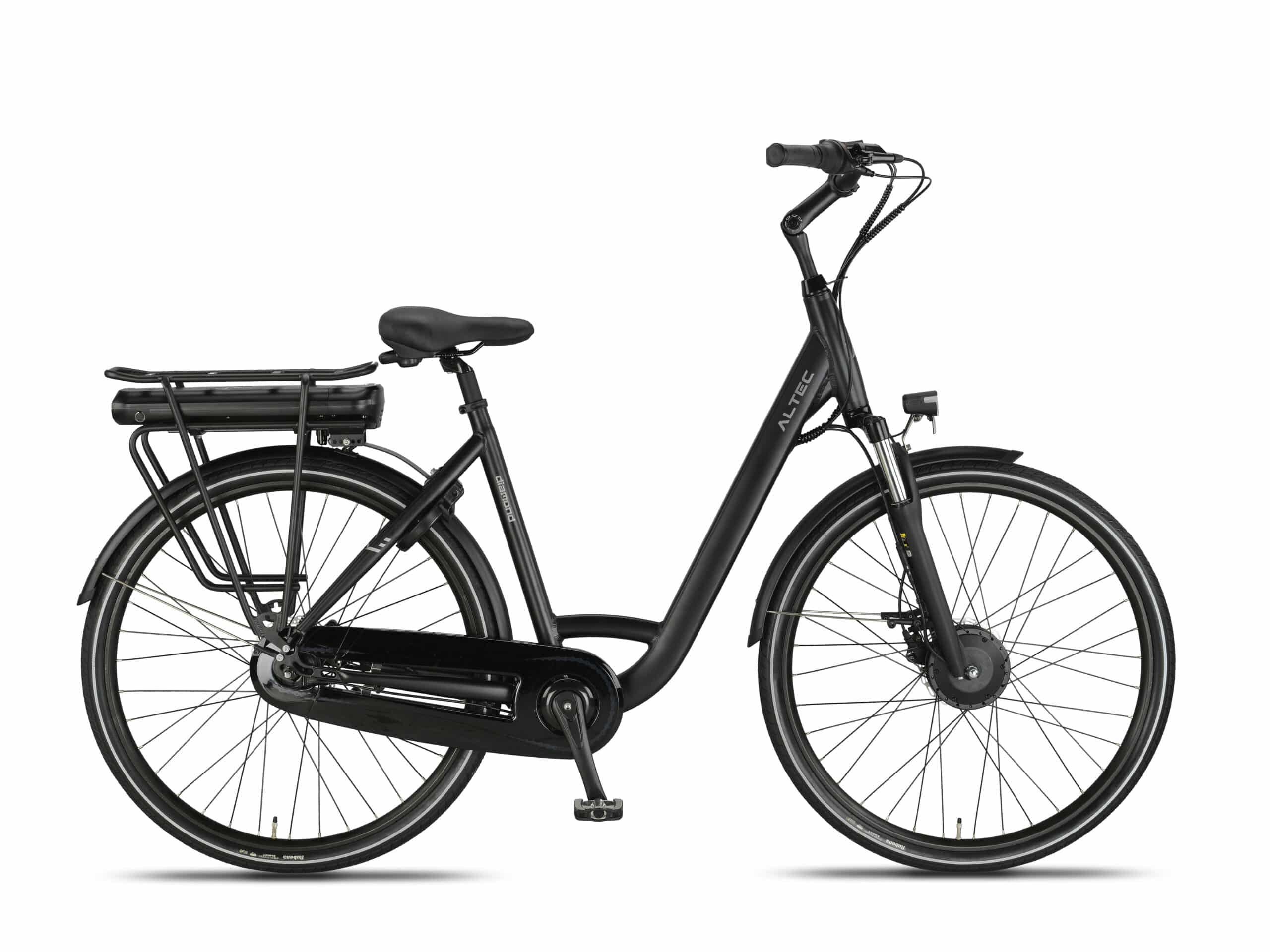 Altec Diamond Elektrische Stadsfiets 28 inch 53 cm Zwart Mat