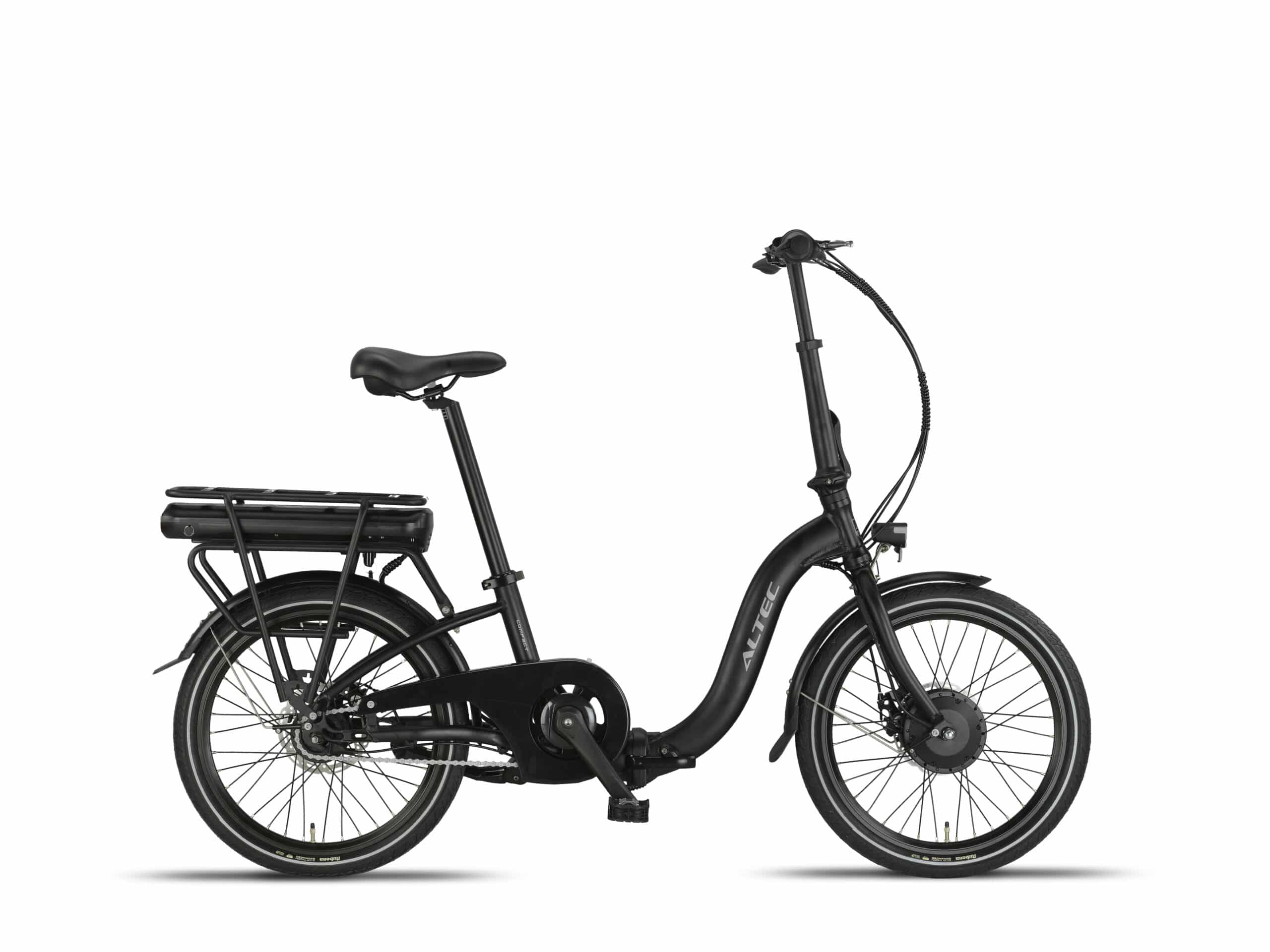 Altec Compact Elektrische Vouwfiets 20 inch 39 cm Zwart Mat