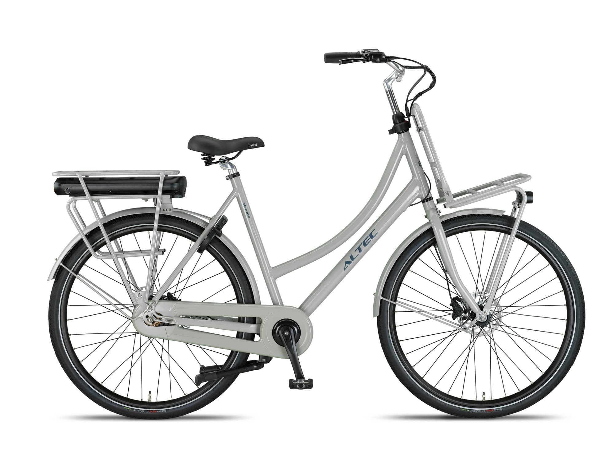 Altec Sakura E-bike 28 inch 57 cm 468Wh Achterwielmotor HYD Ash Grey Accu 800071