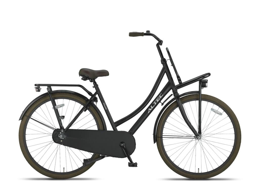 Altec NIHILL Classic Dames Transportfiets 28 inch 53 cm Zwart Mat