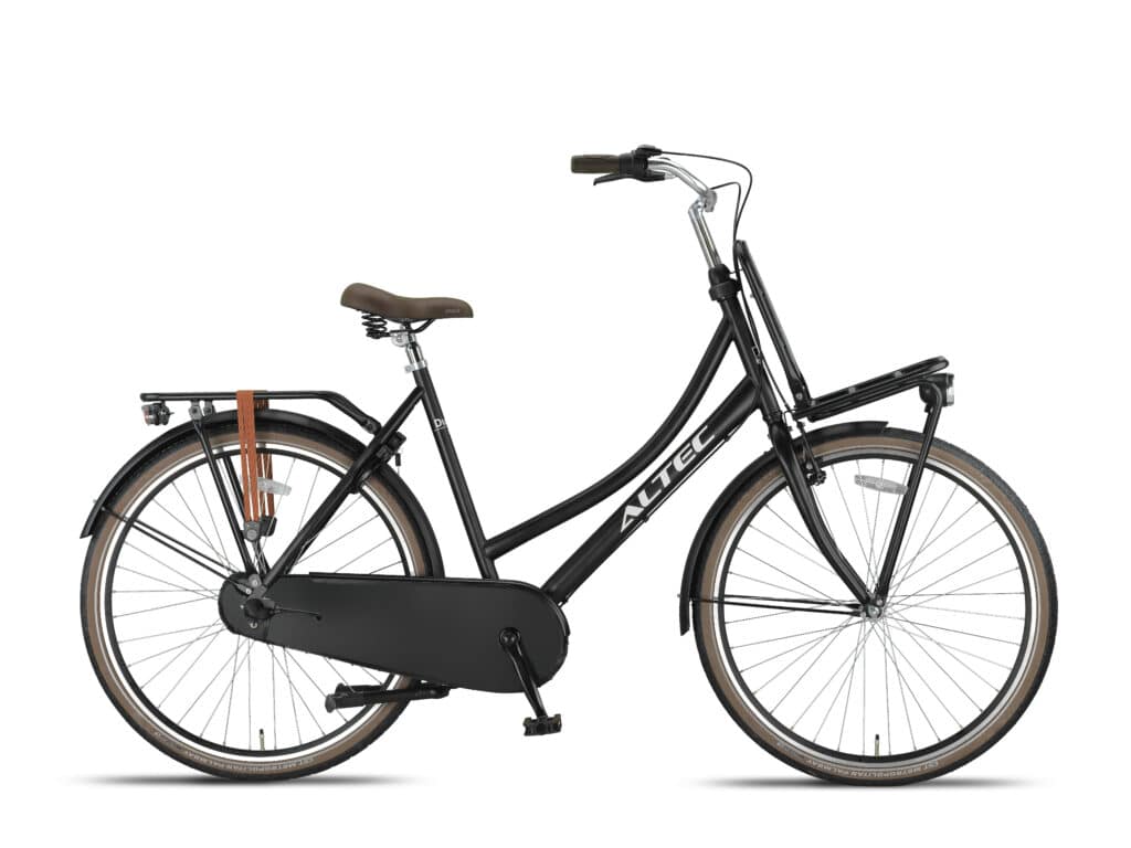 Altec Dutch Dames Transportfiets 28 inch 50 cm Zwart Mat