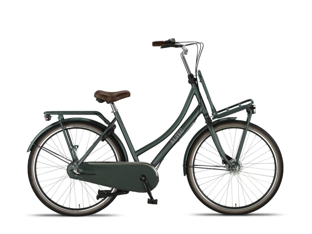 Altec Retro Dames Transportfiets 28 inch 53 cm Groen Metalic