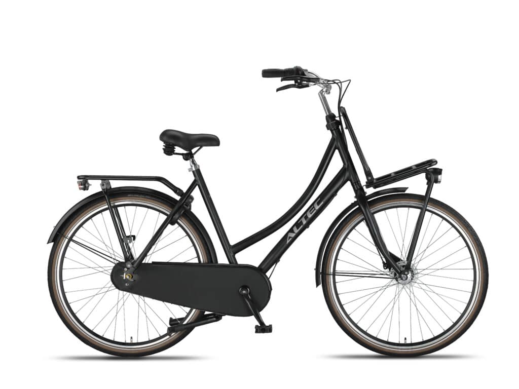 Altec Image Dames Transportfiets 28 inch 57 cm Zwart Mat