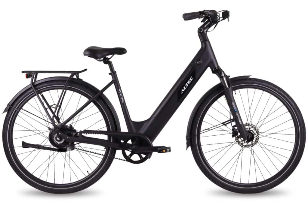 Altec Vulcan Belt Drive Elektrische Stadsfiets 28 inch 50 cm Zwart Mat