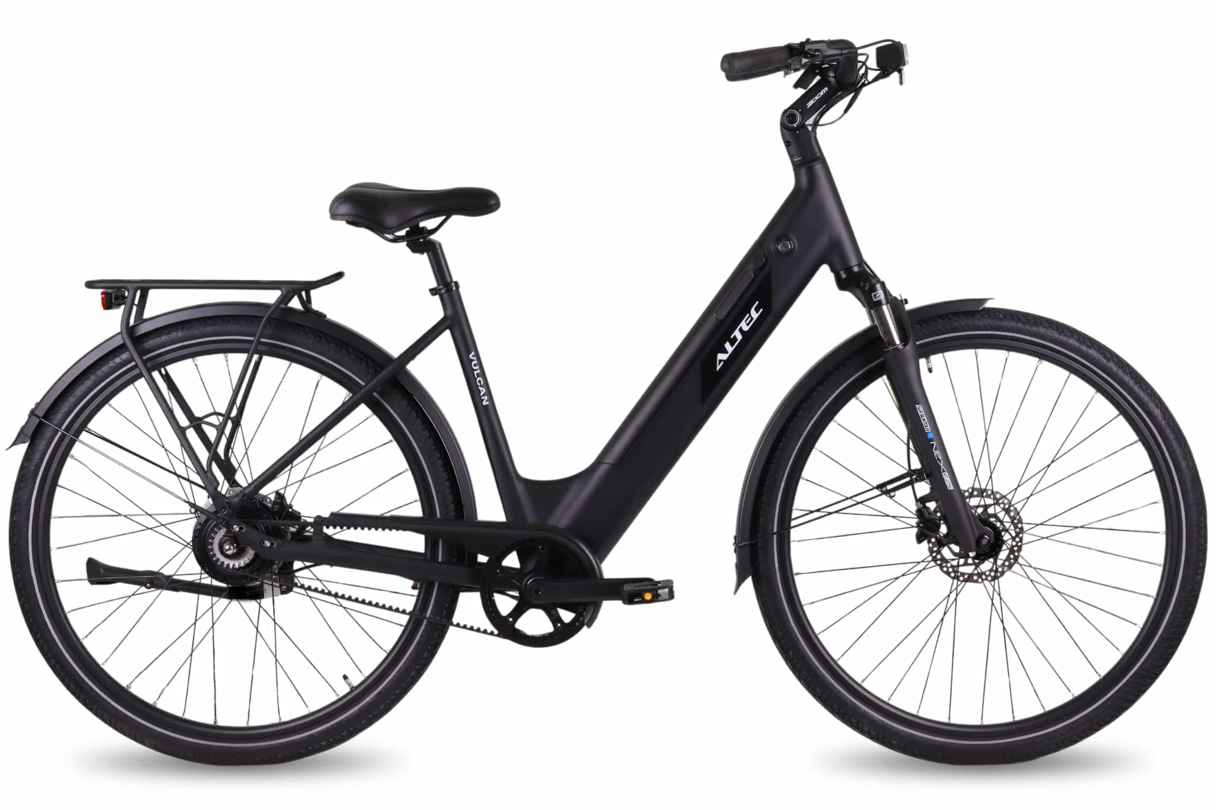 Altec Vulcan Belt Drive Elektrische Stadsfiets 28 inch 50 cm Zwart Mat